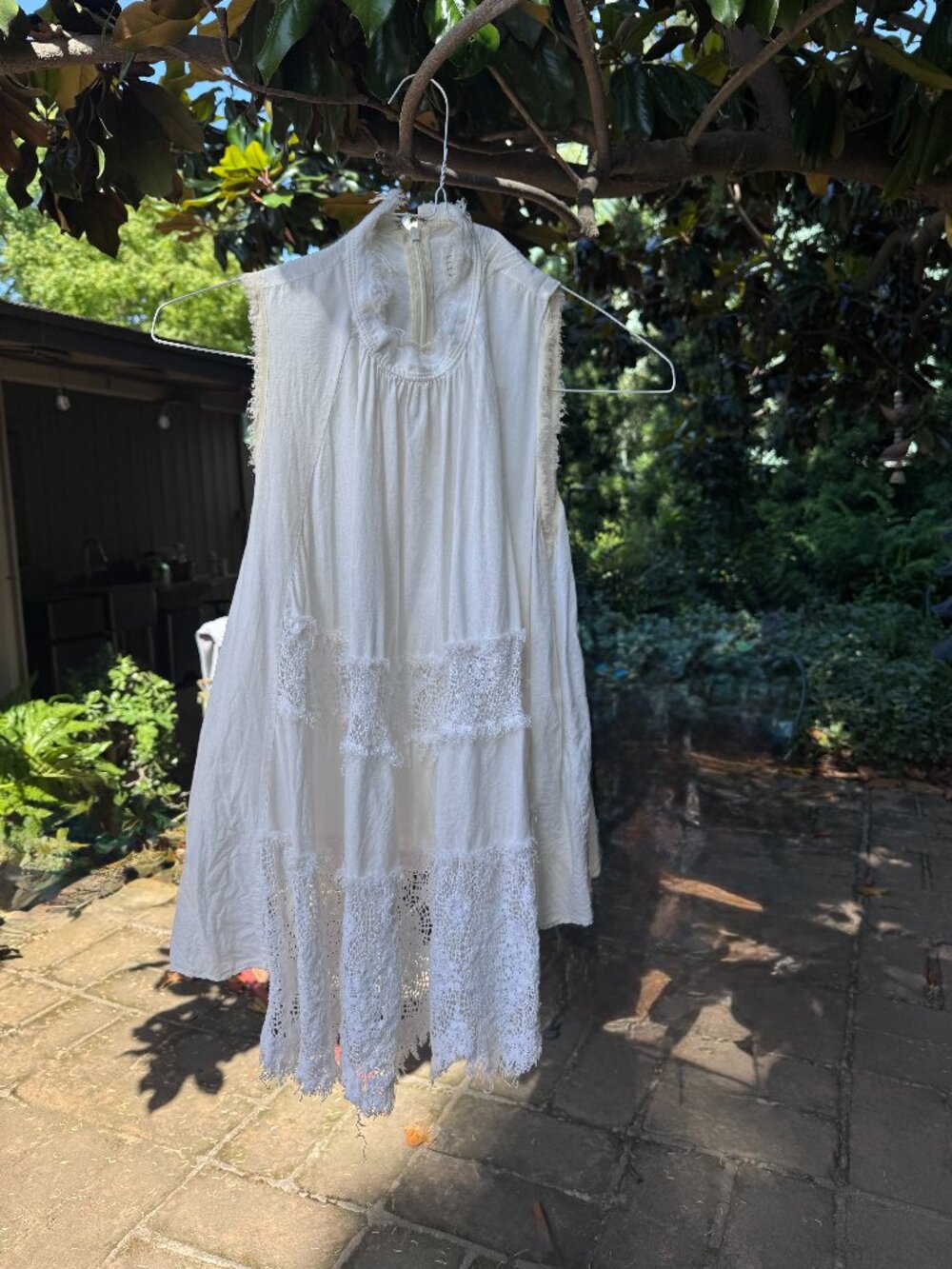 Graham white cotton lace tunic top US 4